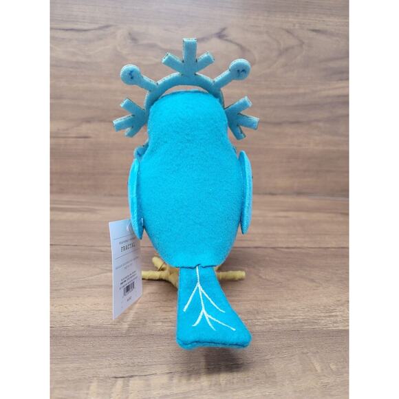 Wondershop Target Fabric Bird Decorative Figurine Dressed As Snowflake -Fractal - Picture 6 of 6